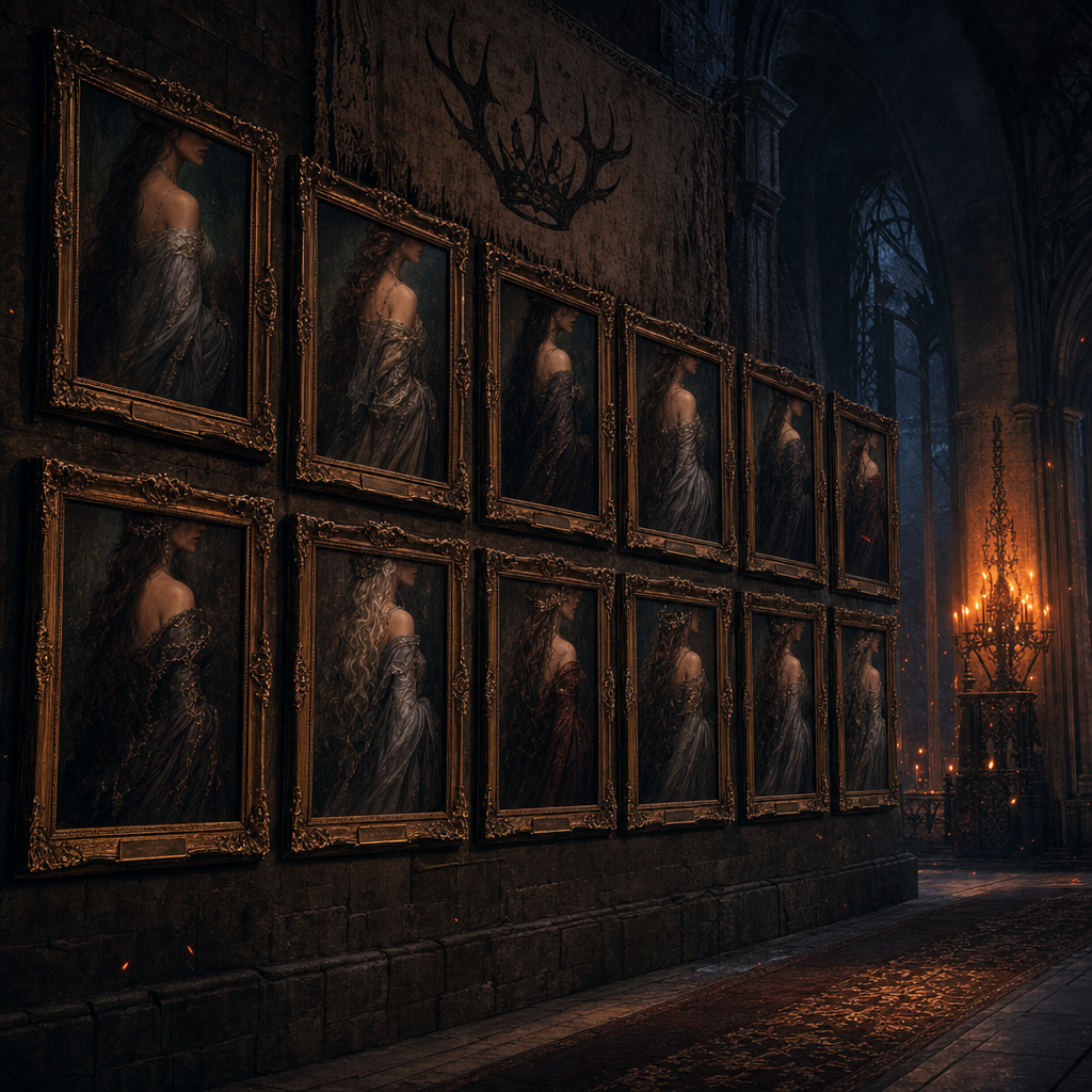 Beneath These Starved Bones: the portrait hall of the Hollow Keep
